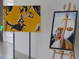 Exposição do artista plástico Jaasiel Valzacchi em Votuporanga