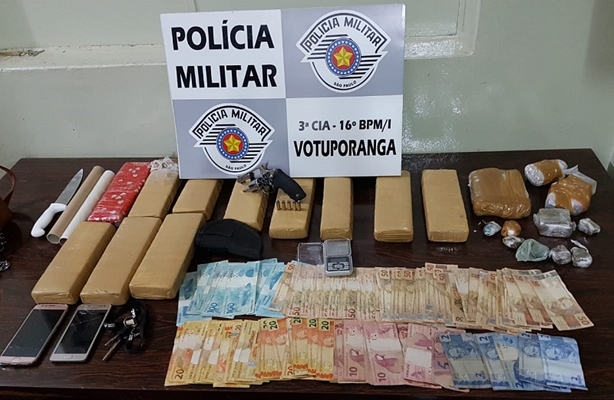 POLÍCIA MILITAR PRENDE 3 COM MAIS DE 12 KG DE DROGAS EM VOTUPORANGA