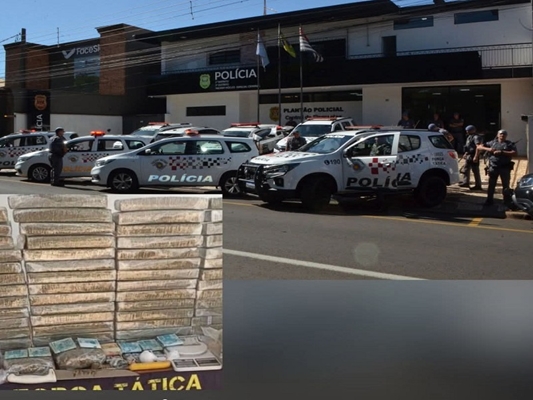 PM apreende mais de 50 kg de drogas em Votuporanga