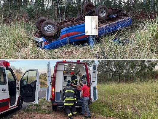 Acidente deixa mulher gravemente ferida em Fernandópolis