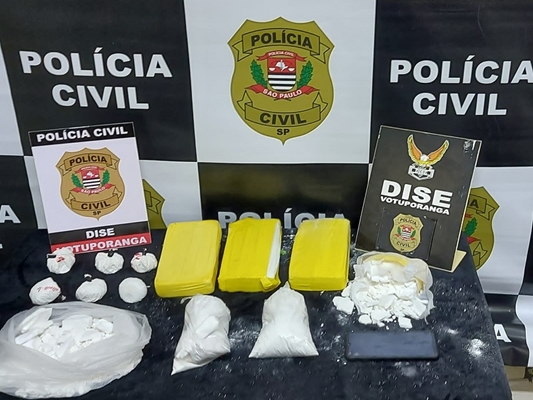 DISE prende traficante com 6 kg de cocaína em Votuporanga