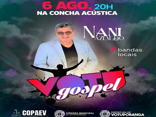 VotuGospel 2026 dia 6 de agosto na Concha Acústica
