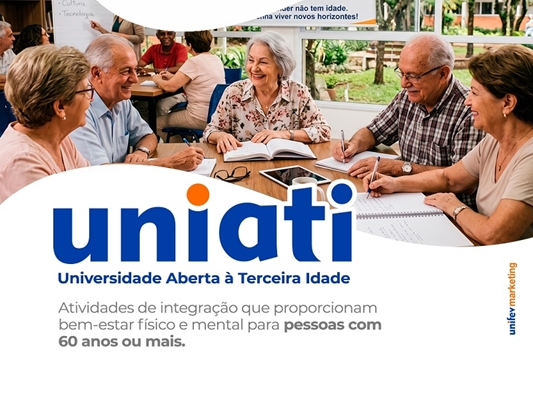 Unifev abre inscrições do Uniati para o segundo semestre