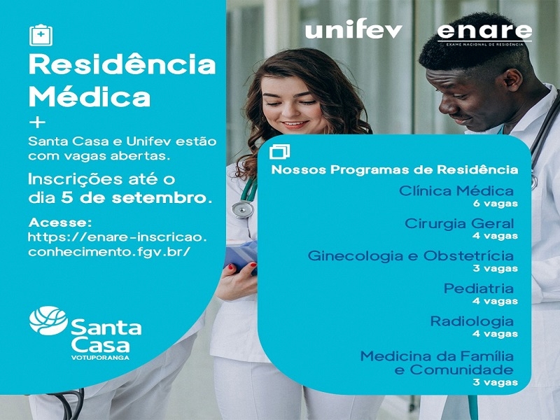 Processo Seletivo para Residência Médica Santa Casa/Unifev