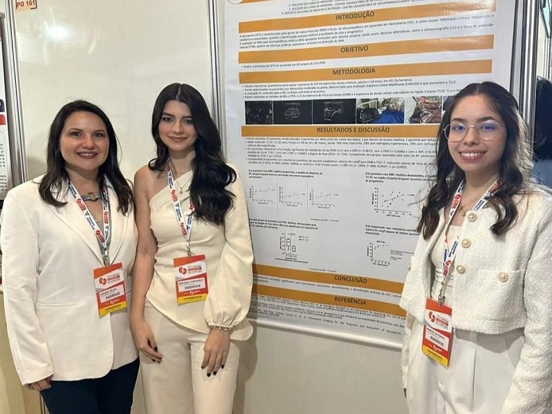 Alunas de Medicina da Unifev apresentam pesquisa no Congresso