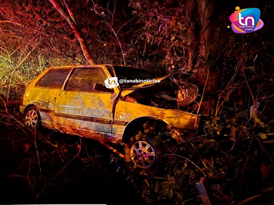 Motorista é achado morto em carro acidentado