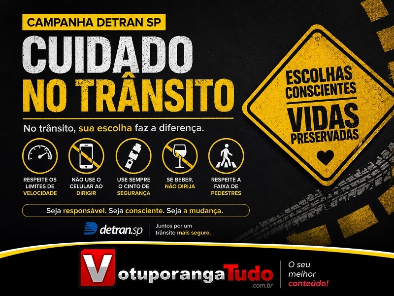 Campanha para reduzir mortes no trânsito