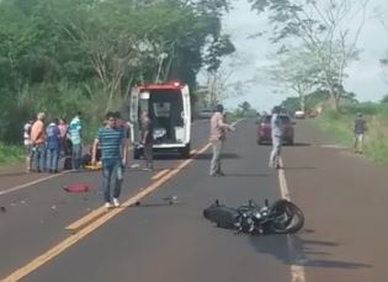 MOTOCICLISTA MORRE EM COLISÃO COM CARRO