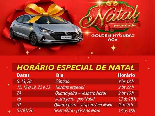 Papai Noel chega e comércio abre à noite a partir de sexta-feira (12)