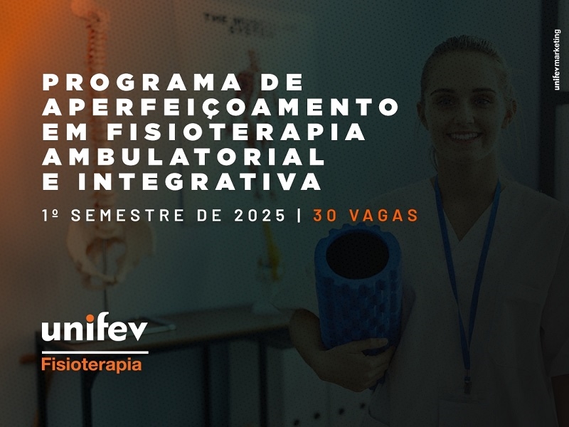 Unifev abre inscrições para Aperfeiçoamento em Fisioterapia 