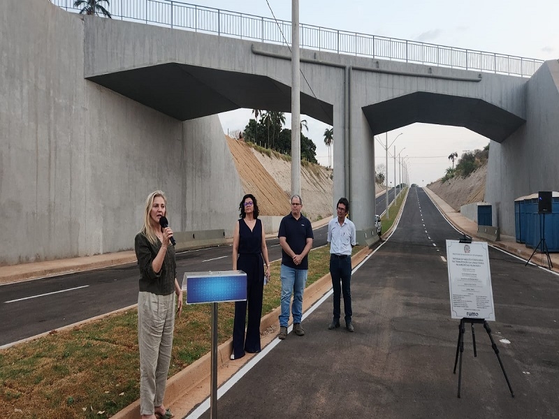 Primeira-dama Rose Seba durante inauguração