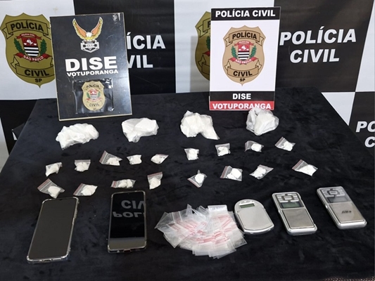 DISE de Votuporanga prende 2 por tráfico de cocaína