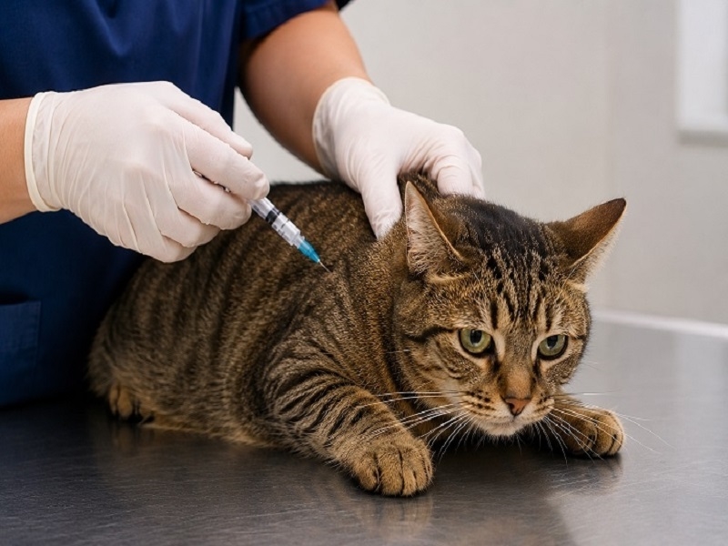Vacinação antirrábica no Centro de Controle de Zoonoses