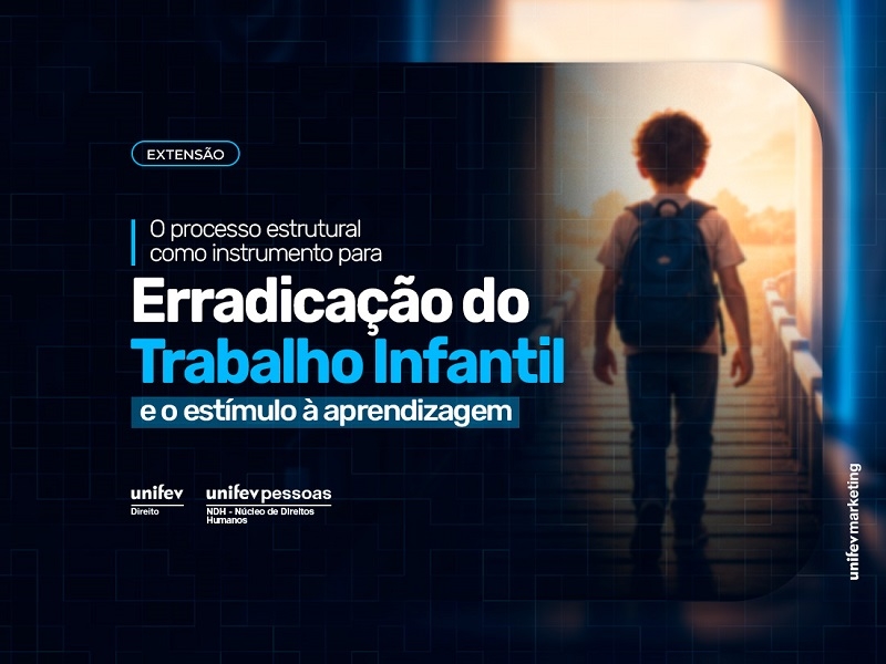 Inscrições para palestra sobre erradicação do trabalho infantil