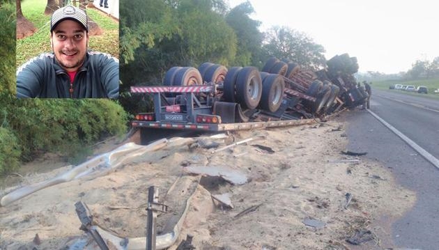 Jovem caminhoneiro morre em acidente perto de Nova Granada
