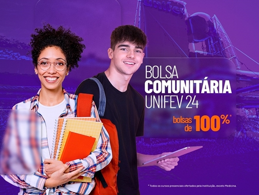 Unifev com inscrições para o Programa Bolsa Comunitária