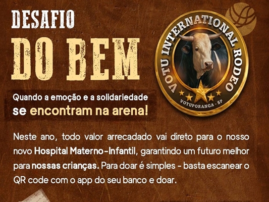 Arena de Solidariedade: em prol do Hospital Materno-Infantil