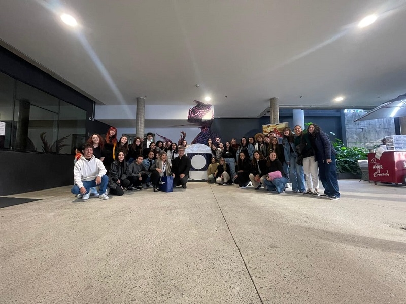 Alunos da Unifev participam de gravação na TV Globo