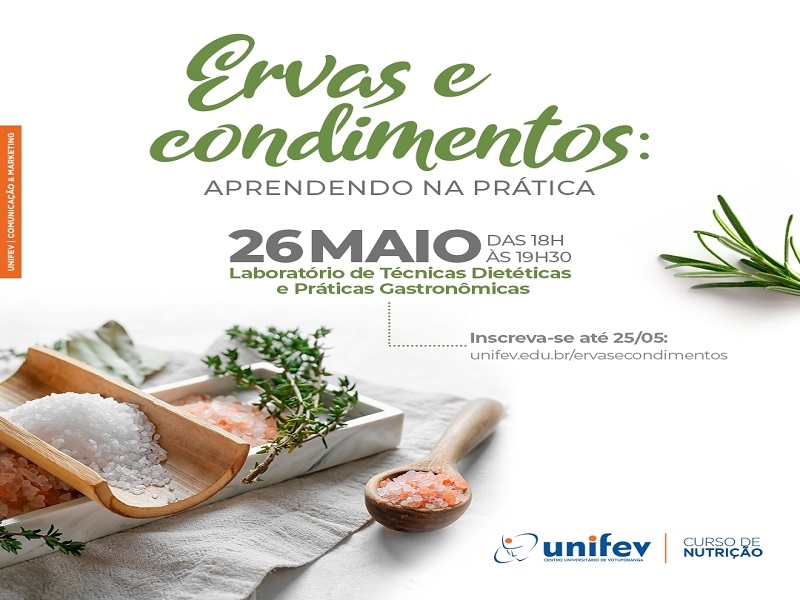 UNIFEV oferece curso sobre uso de ervas e condimentos
