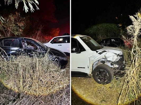 Três feridos em acidente entre carros em Fernandópolis