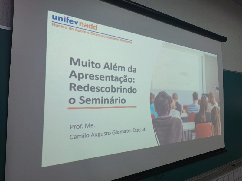 Nadd impulsiona formação continuada na Unifev