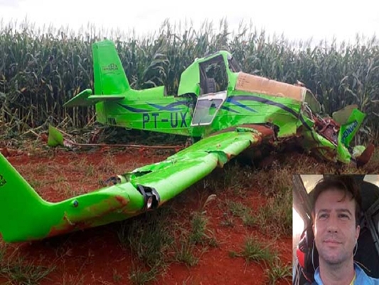 Piloto natural de Votuporanga morre em queda de avião em MG