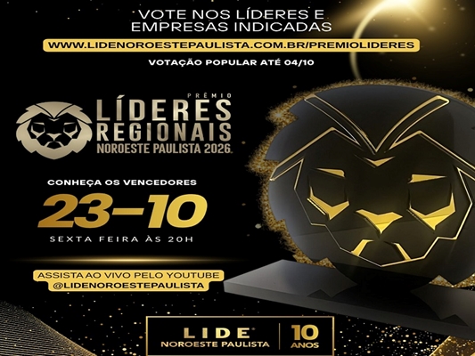 Empresários de Votuporanga no Líderes Regionais 2026