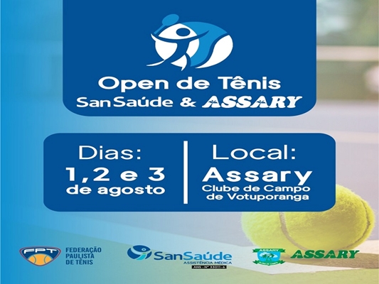 Começa o Open de Tênis SanSaúde & Assary