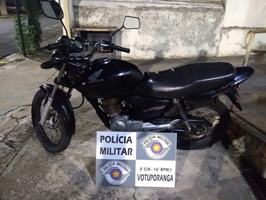 Polícia Militar recupera moto e bicicleta furtadas