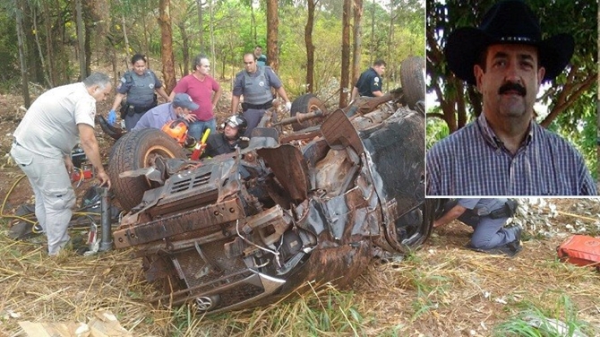Pecuarista de Santa Fé do Sul morre em capotamento de caminhonete