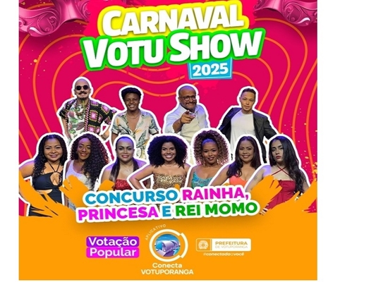 Você escolhe Rei Momo, Rainha e Princesa do carnaval