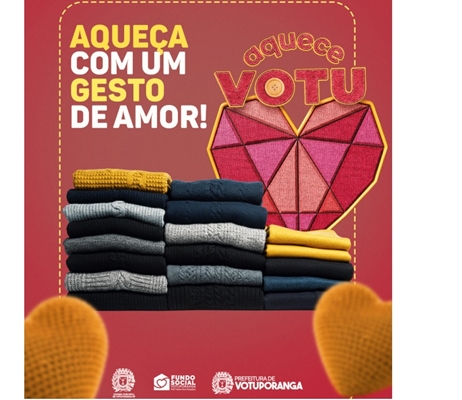 Campanha Aquece Votu é prorrogada até 31 de julho