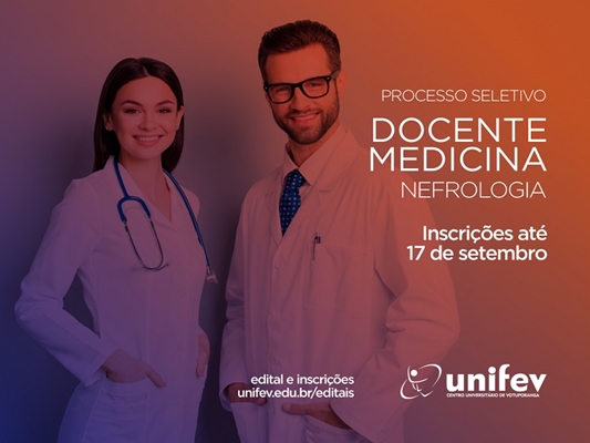 Curso de Medicina da UNIFEV abre nova vaga para docente