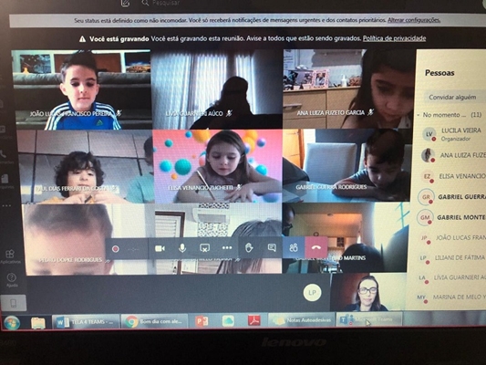 Crianças do Colégio UNIFEV têm aulas experimentais pela internet