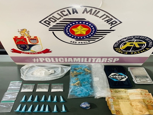 Polícia Militar prende traficante que vendia cocaína